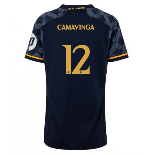 Real Madrid Eduardo Camavinga #12 Gostujuci Dres za Ženska 2023-24 Kratak Rukav